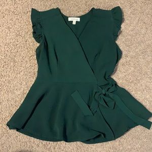 Peplum Wrap Top